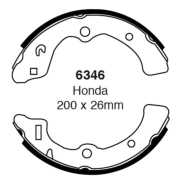 EBC Brakes Brake Shoes (Rear, 6346)