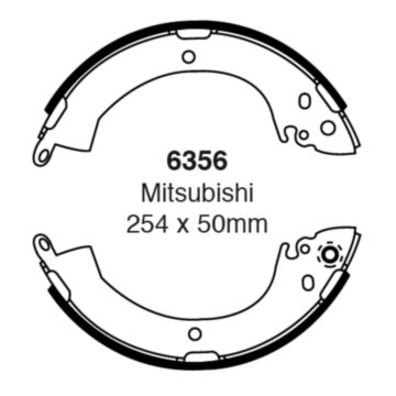 EBC Brakes Brake Shoes (Rear, 6356)