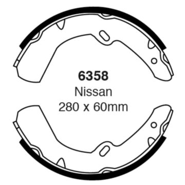 EBC Brakes Brake Shoes (Front, 6358)