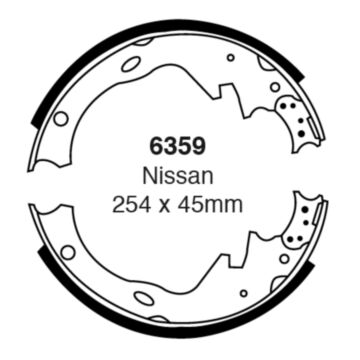 EBC Brakes Brake Shoes (Rear, 6359)