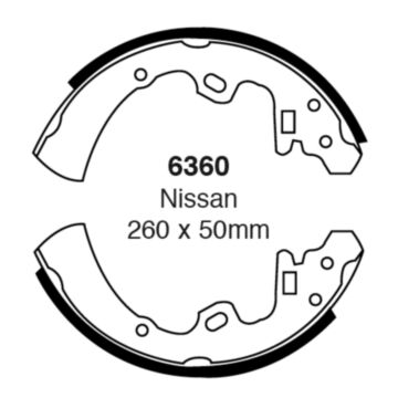 EBC Brakes Brake Shoes (Rear, 6360)