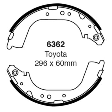 EBC Brakes Brake Shoes (Rear, 6362)