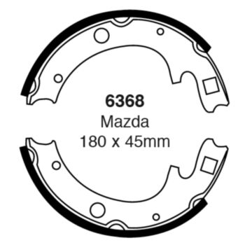 EBC Brakes Brake Shoes (Rear, 6368)