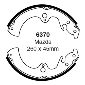EBC Brakes Brake Shoes (Rear, 6370)