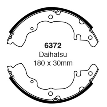 EBC Brakes Brake Shoes (Rear, 6372)