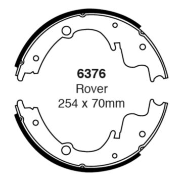 EBC Brakes Brake Shoes (Rear, 6376)