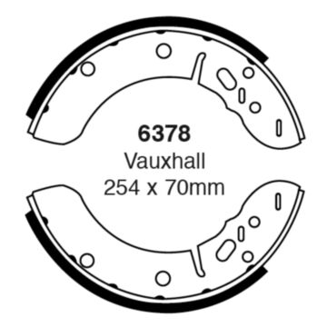 EBC Brakes Brake Shoes (Front, 6378)