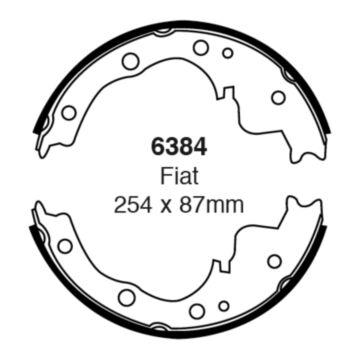 EBC Brakes Brake Shoes (Rear, 6384)