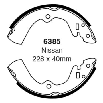 EBC Brakes Brake Shoes (Rear, 6385)