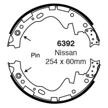 EBC Brakes Brake Shoes (Rear, 6392)