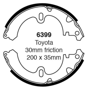EBC Brakes Brake Shoes (Rear, 6399)