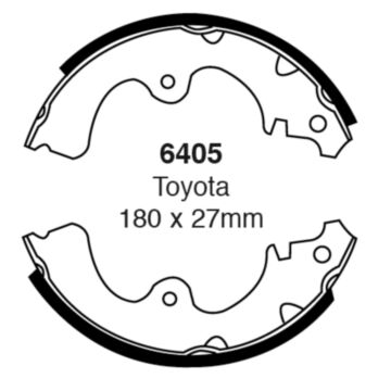 EBC Brakes Brake Shoes (Rear, 6405)