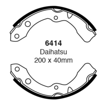 EBC Brakes Brake Shoes (Front, 6414)