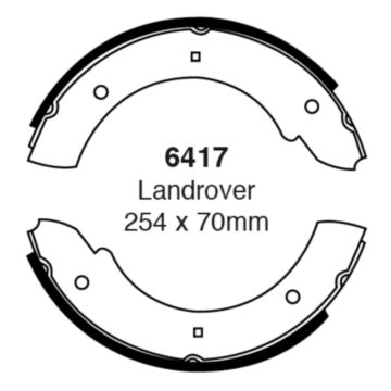 EBC Brakes Brake Shoes (Rear, 6417)