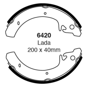 EBC Brakes Brake Shoes (Rear, 6420)