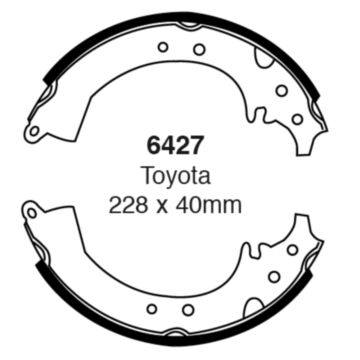 EBC Brakes Brake Shoes (Rear, 6427)