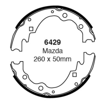 EBC Brakes Brake Shoes (Rear, 6429)