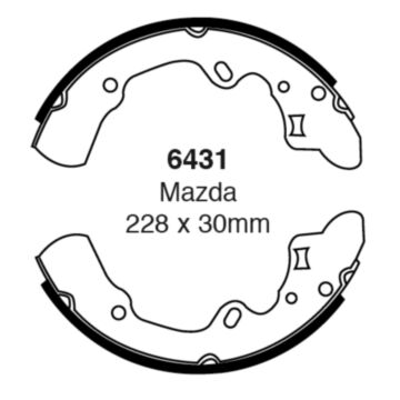 EBC Brakes Brake Shoes (Rear, 6431)