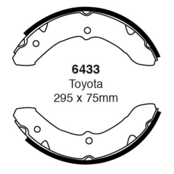 EBC Brakes Brake Shoes (Front/Rear, 6433)