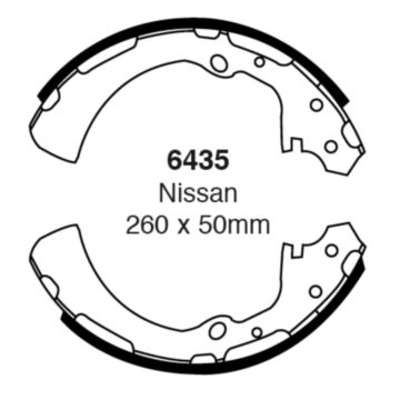 EBC Brakes Brake Shoes (Rear, 6435)