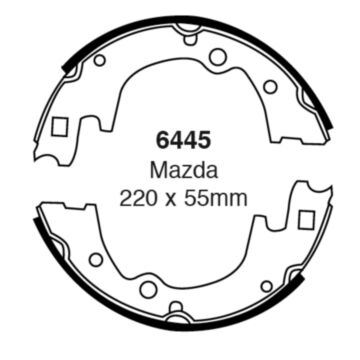 EBC Brakes Brake Shoes (Rear, 6445)