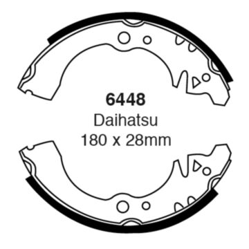 EBC Brakes Brake Shoes (Rear, 6448)