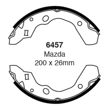 EBC Brakes Brake Shoes (Rear, 6457)