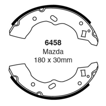 EBC Brakes Brake Shoes (Rear, 6458)