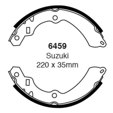 EBC Brakes Brake Shoes (Rear, 6459)