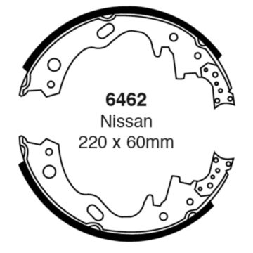 EBC Brakes Brake Shoes (Rear, 6462)