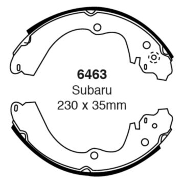 EBC Brakes Brake Shoes (Rear, 6463)