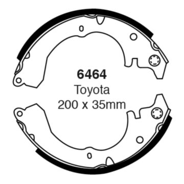 EBC Brakes Brake Shoes (Rear, 6464)