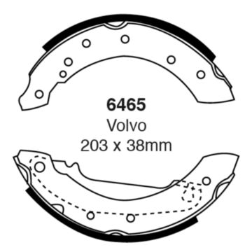 EBC Brakes Brake Shoes (Rear, 6465)