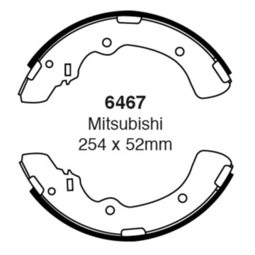 EBC Brakes Brake Shoes (Rear, 6467)