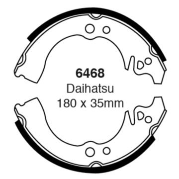 EBC Brakes Brake Shoes (Rear, 6468)