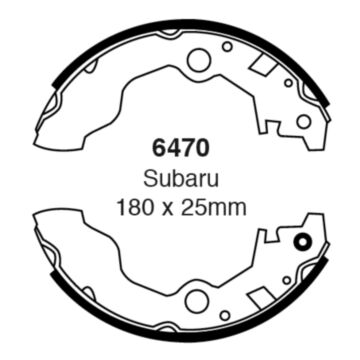 EBC Brakes Brake Shoes (Rear, 6470)