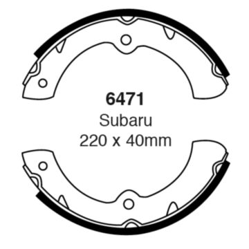 EBC Brakes Brake Shoes (Front, 6471)