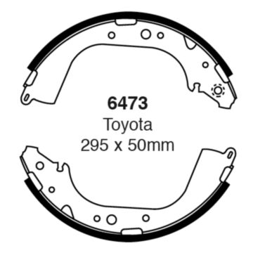 EBC Brakes Brake Shoes (Rear, 6473)