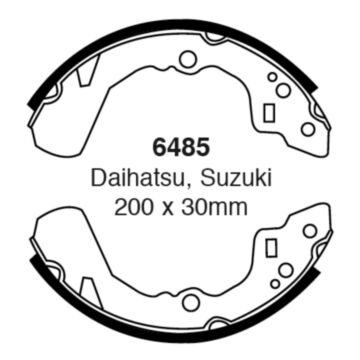EBC Brakes Brake Shoes (Rear, 6485)