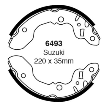EBC Brakes Brake Shoes (Rear, 6493)