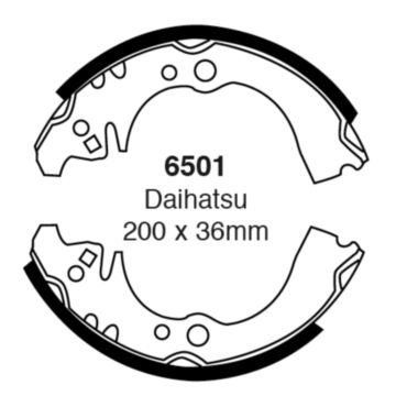 EBC Brakes Brake Shoes (Rear, 6501)