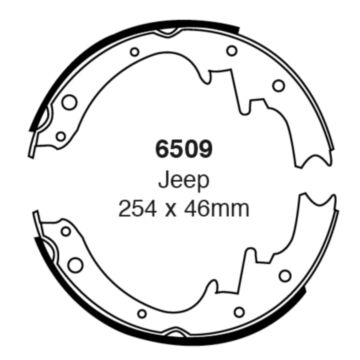 EBC Brakes Brake Shoes (Rear, 6509)