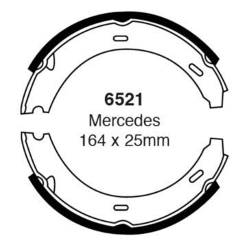EBC Brakes Brake Shoes (Rear, 6521)