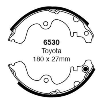 EBC Brakes Brake Shoes (Rear, 6530)