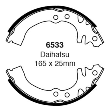 EBC Brakes Brake Shoes (Rear, 6533)