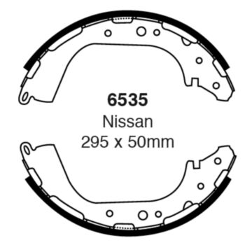 EBC Brakes Brake Shoes (Rear, 6535)