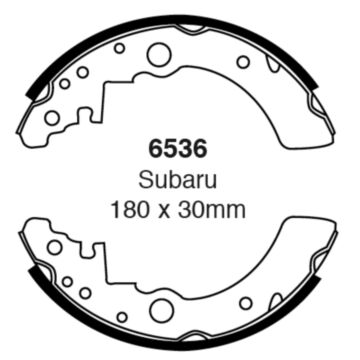 EBC Brakes Brake Shoes (Rear, 6536)