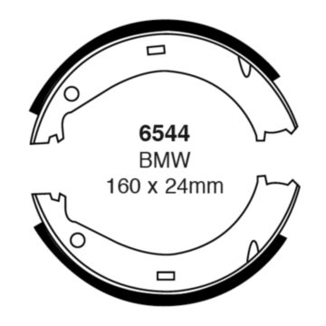 EBC Brakes Brake Shoes (Rear, 6544)