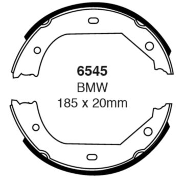 EBC Brakes Brake Shoes (Rear, 6545)