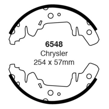 EBC Brakes Brake Shoes (Rear, 6548)